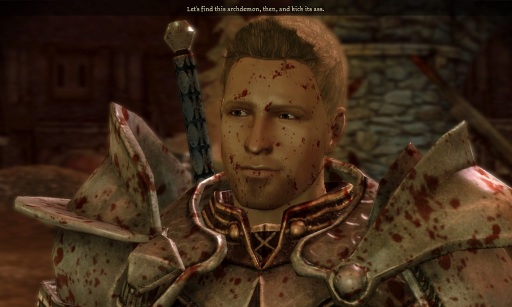 "Let's find this archdemon, then, and kick its ass." I mean, what's not to like about Alistair?